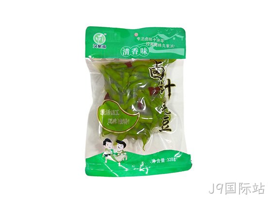J9国际站卤汁毛豆清香味328g