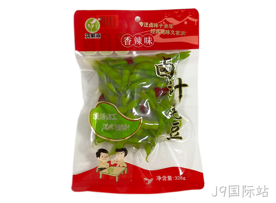 J9国际站卤汁毛豆香辣味328g